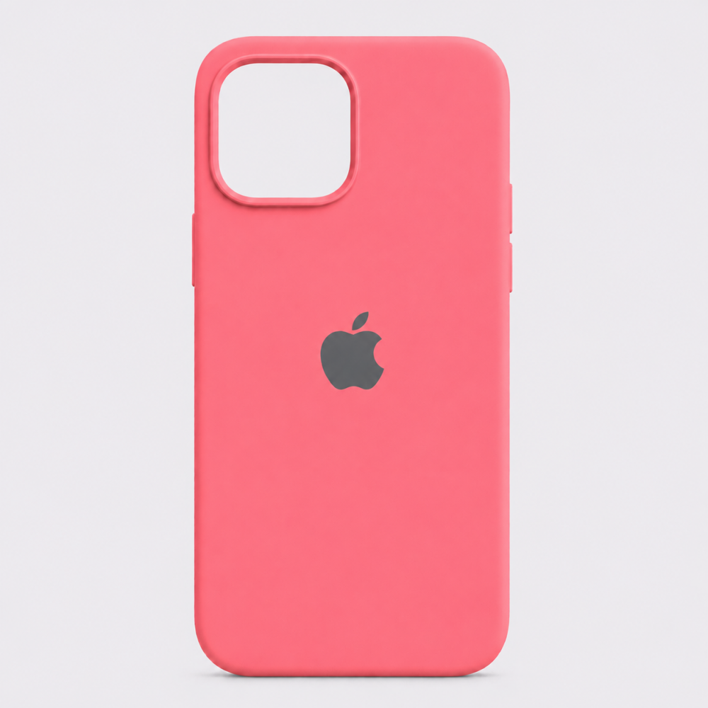Funda Silicone Case iPhone 15 Pro Neon Coral