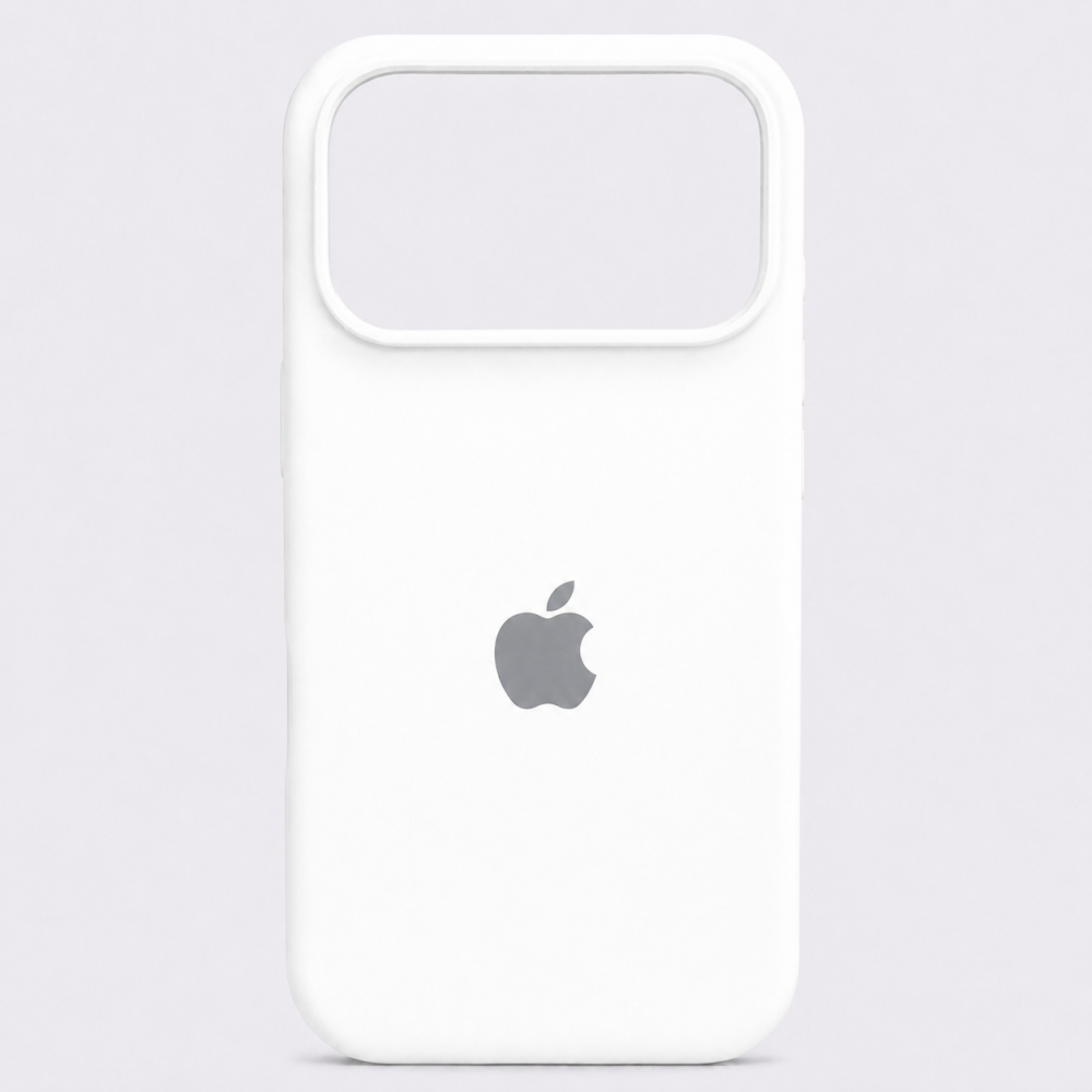Funda de silicona blanca para iPhone 17 Pro