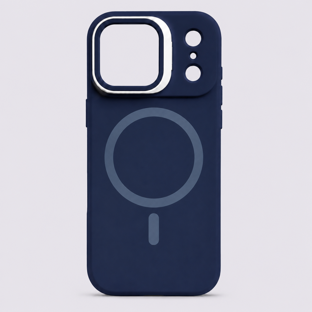 Funda Suede MagSafe iPhone 17 Pro Navy Blue